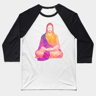 Christ Meditation Art Design Baseball T-Shirt